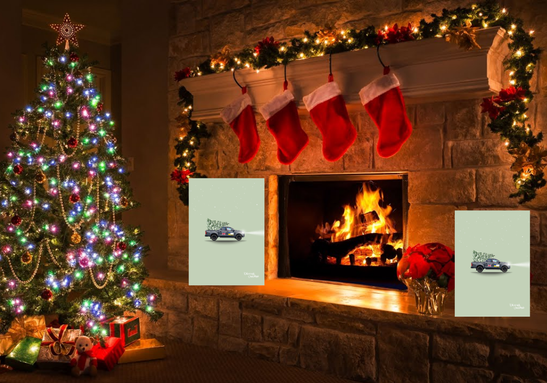 Driving Ukraine Christmas Cards (Pack of 10)