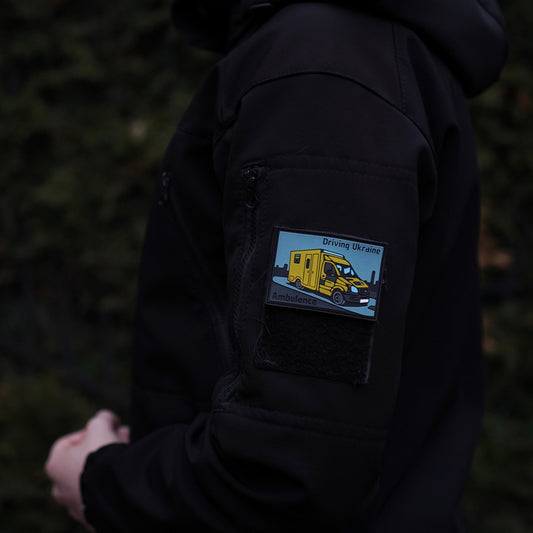 Driving Ukraine Ambulance Velcro Patch