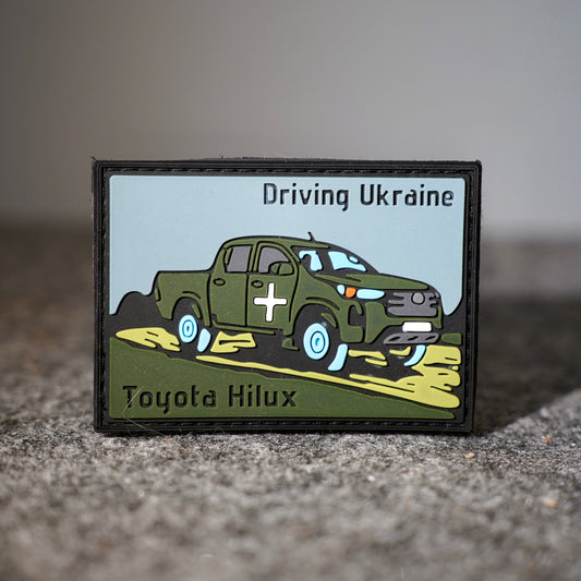 Driving Ukraine Hilux Velcro Patch